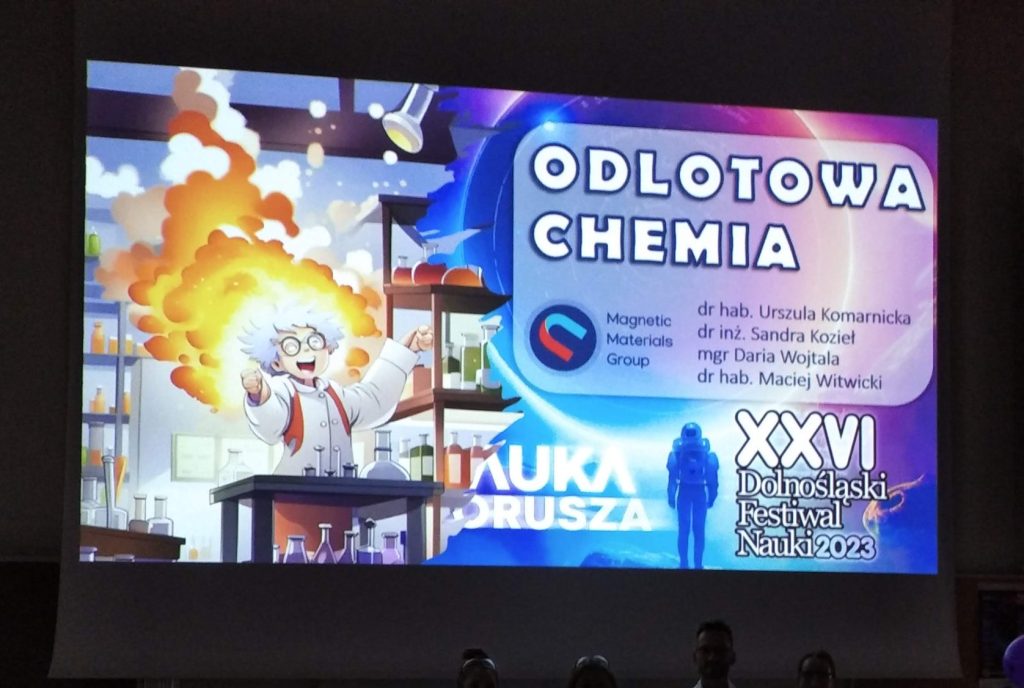 Wykład Odlotowa Chemia w czasie XXVI Festiwalu Nauki